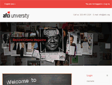 Tablet Screenshot of afciuniversity.org